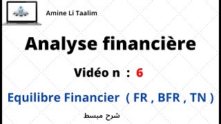 Analyse Financière  Equilibre Financier  FR  BFR  TN [upl. by Etnuahs]