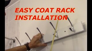 How To Install A Coat Rack On The Wall [upl. by Ellenrad745]