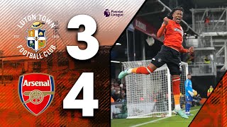 Luton 34 Arsenal  Heartbreak 😫  Premier League Highlights [upl. by Pompei]