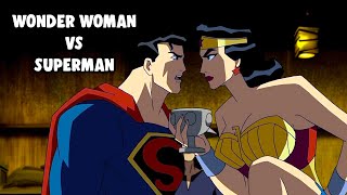 Superman VS Wonder Woman  Justice League New Frontier [upl. by Nyleek]