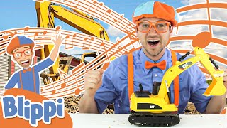 Im An Excavator  Blippi Digger Song  Educational Songs For Kids [upl. by Ardnasak]