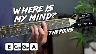 The Pixies  Where Is My Mind Guitar Tutorial Chords amp Lead Guitar [upl. by Ellenod]