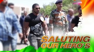 SANGRAM CHOUGULE  WITH INDIAN ARMY HEROES [upl. by Capps375]