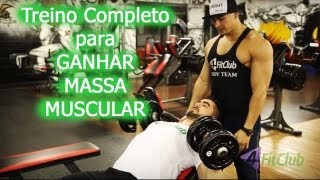 O guia definitivo para o Treino para Ganhar Massa Muscular na Academia [upl. by Percy]