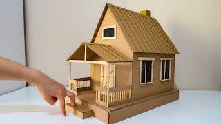 How to build a CARDBOARD HOUSE  Kartondan Harika Bir Ev Yapımı [upl. by Nibor681]