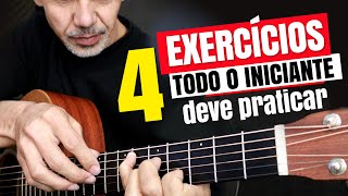 4 EXERCICIOS DIÁRIOS QUE TODO INICIANTE DEVE PRATICAR  Aula de violão completa  Sidimar Antunes [upl. by Jolie]