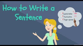 How to Write a Sentence for Kids  Kindergarten Writing [upl. by Pate]