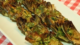 Receta fácil de alcachofas al horno [upl. by Ruon832]