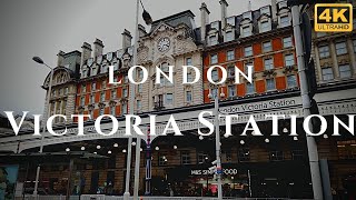 London Victoria Station Walk Through England 4K [upl. by Knarf]