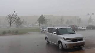 91712 Crazy microburst and intense hail storm in SE WI [upl. by Winthorpe]