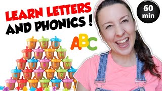 Learn The Alphabet Letters Phonics Song  Toddler Learning Video  Letter Sounds  Speech  ABCs [upl. by Jollanta]