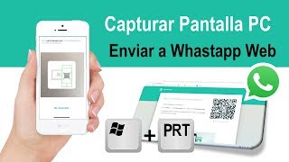 Como capturar pantalla del PC y enviar a WhastApp [upl. by Eirrek237]