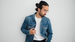 6 Ways To Wear A Denim Jacket in 90 seconds [upl. by Airdnahc827]