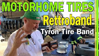 MICHELIN MOTORHOME TIRES  TYRON BANDS  NIRVC RETTROBAND RV TIRE SAFETY DEVICE  CENTRAMATIC EP99 [upl. by Seftton]