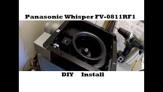 DIY Bathroom Exhaust Fan Install  Panasonic Whisper FV0811RF1 [upl. by Natrav]