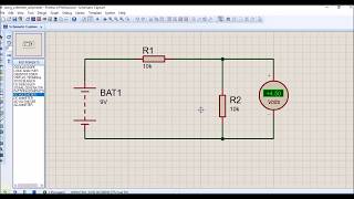 how to use a voltmeter in Proteus 80 [upl. by Labotsirhc]