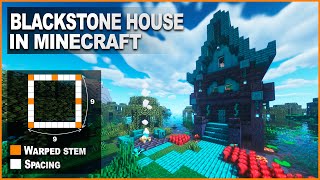 Minecraft How to build a Blackstone House  Tutorial 116 [upl. by Alphard706]