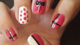 4 Diseños de Uñas Básicos para Principiantes  4 Nail Designs for Beginners [upl. by Bert]