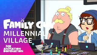 A New Couple Arrives At Millennial Village  Season 19 Ep 17  FAMILY GUY [upl. by Katuscha]