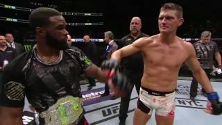 UFC 205 Tyron Woodley amp Stephen Thompson Octagon Interview [upl. by Jermayne158]