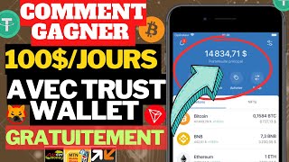 Comment gagner de largent gratuitement avec TRUST WALLET 2023 [upl. by Abroms591]