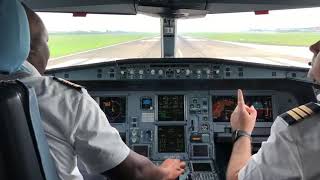 Cockpit View Take Off A330 [upl. by Aibat]