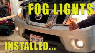 Nissan Frontier Fog Light Installation I took off the bumper but you dont have to [upl. by Minsk]