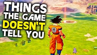 Dragon Ball Z Kakarot  10 Things The Game Doesnt Tell You [upl. by Ives]