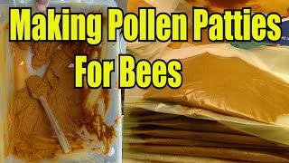 Making Pollen Patties For Bees [upl. by Ilam]