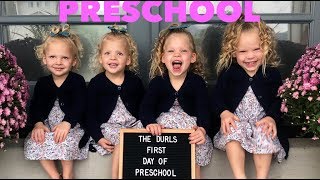 FIRST DAY OF PRESCHOOLMOM BREAKS DOWNGardner Quad Squad [upl. by Notnirb]