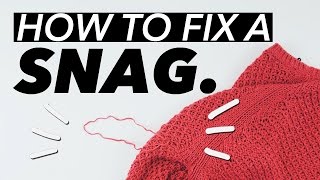 How to Fix a SnagPull in Knits  WITHWENDY [upl. by Matronna]