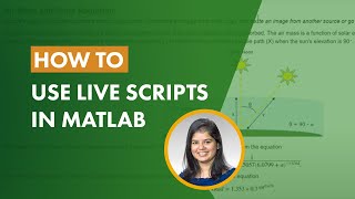 How to Use Live Scripts in MATLAB [upl. by Atkinson]