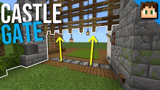 The CASTLE Gate ENTRANCE Minecraft Bedrock 120 Tutorial [upl. by Anirroc]