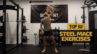 Top 50 Steel Mace Exercises [upl. by Elcarim402]