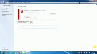 How to fix Windows Update error code 80072EE2 for Windows 7 [upl. by Hopper248]