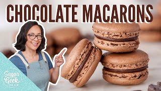 The BEST Chocolate Macaron Recipe [upl. by Ivar]