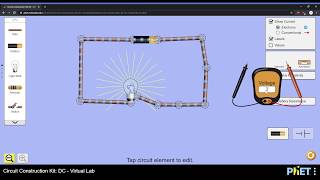 Measuring current and voltage in PhET [upl. by Treiber]