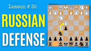 Chess lesson  35 Petrov Defense Russian Defense  Chess openings the right way [upl. by Iblehs224]