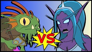 MORGL v TYRANDE A Hearthstone Cartoon [upl. by Liagaba]