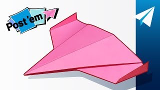 Awesome Sticky Note Paper Airplane — How to Make Ares Drone  Mini Paper Airplane [upl. by Tull]