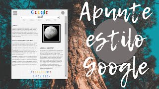 Cómo hacer apunte estilo GOOGLE en WORD  plantilla  apuntes minimalistas  Valisso [upl. by Fridell]