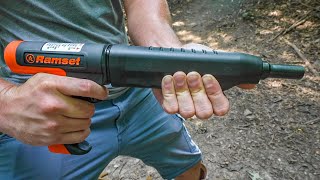 Powder Actuated Nail Gun For Self Defense [upl. by Saunder]