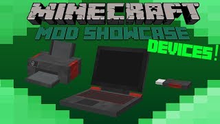 Minecraft Mod Showcase DEVICES REALISTIC LAPTOPS [upl. by Menken594]