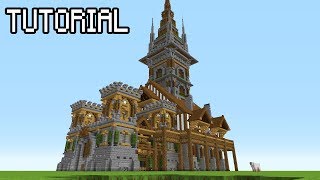 How to Make a MEDIEVAL CASTLE in Minecraft [upl. by Hamrnand]