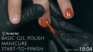 How To Apply Gel Polish StarttoFinish Real Time [upl. by Earaj]