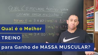 Qual é o melhor Treino para Hipertrofia ganho de massa muscular [upl. by Junius]