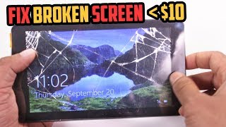 How to FIX a broken cracked tablet screen CHEAP [upl. by Hoxsie934]