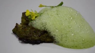 Cilantro foam and grilled Sole [upl. by Acebber]