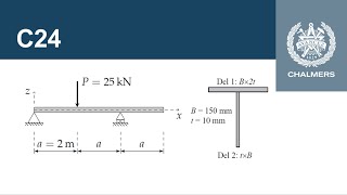 C24  Maximal normal och skjuvspänning [upl. by Ayikin]