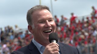 Jim Cornelison Performs Back Home Again in Indiana at the 101st Indy 500 [upl. by Rambow499]